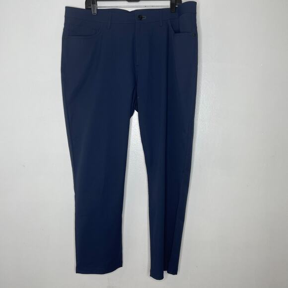 Public Rec Pants 40x30 Navy Workday Slim Fit Stretch Performance Commuter - Picture 1 of 8
